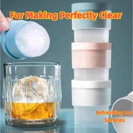 Ice Ball Maker Mold Tray Ice Cube Tray Whiskey Ice Ball Maker Ice Mold Tray Self-Made Round Ice Ball