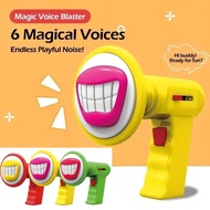 3PCS Children's Handheld Fun Speakers Mini Voice Converters Six Sound Effects Role-playing Toys, Pra