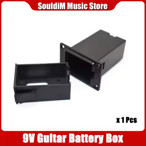 2PcsActive Guitar Pickup EQ 9V Battery Box Guitarra Violao Pickup 9 Volts Battery Holder Case Cover