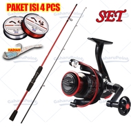 COD pancing 1 set lengkap kuat/jorang pancing kuat 50kg /1.8M 2.1M Pancing Portabel 2 Bagian Pancing