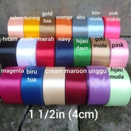 4cm or 1.5 Inch Satin Ribbon 4cm Satin Ribbon/
