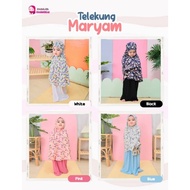 5. telekung kids / kain knit /kain tshirt/ cotton lycra /telekung kids/ telekung budak