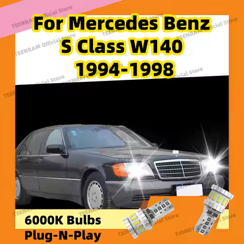 2x T10 LED Bulbs 194 168 Car Interior Dome Reading Signal Lamp 6000K Clearance Lights For Mercedes B