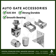 STACOS Stainless Steel 304 Autogate Folding Gate Accessories Spring Roller Swing Folding Gate Hinge Bracket Pintu Pagar