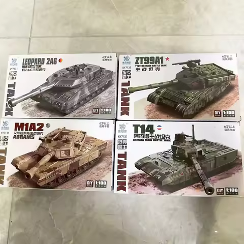 1/72 Russian Armata T14 American M1A2 German Leopard 2A6 Chinese ZT99A1 Tank Model Plastic Assembly 