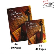 Uni Music Book F5 40pg (SBL809)/A4 80pg ( S-7788 )
