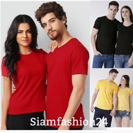 T Shirt Couple Plain /Kosong Unisex T Shirt 100%Cotton.