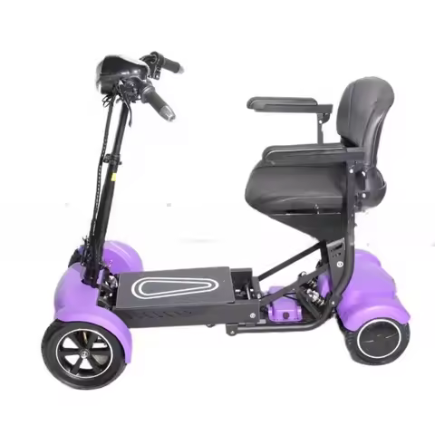 Foldable Electric Scooter Four-wheel Comfortable Electric Scooter Vehicle Commercial Furniture Monop