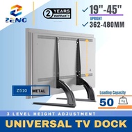 Zeno Z510 19"-45"  Universal Table Top TV Stand Mount for 27 30 32 37 40 42 43 45 Inch LCD LED Flat/