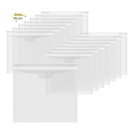 12 X 12 Scrapbook Paper Storage Bag Scrapbook Paper Organizer with Buckle Design, Clear Paper Storag