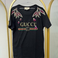 Gucci 黑色長版 t-shirt
