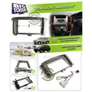 Android Player Casing 9" Toyota Land Cruiser LC100 2003-2008 (Low Spec)