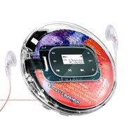 Portable Rechargeable CD Player Walkman, Hifi Music Player, With Headphones, English Repeater, Children Learning