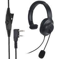 FOR K1 Baofeng UV-5R Single Side Noise Cancelling Headset Overhead Radio Headphone with Boom Mic PTT