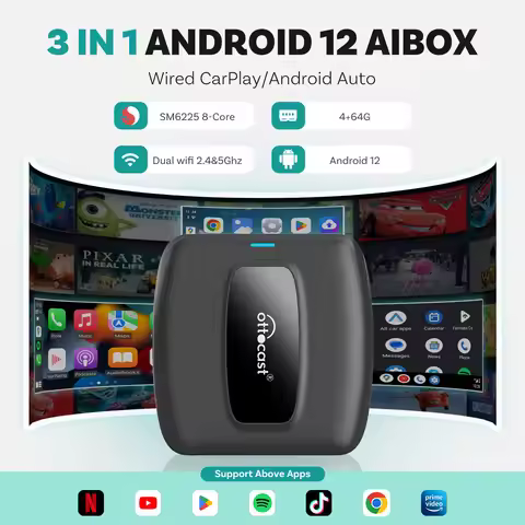 OTTOCAST Express P3 SE AI Box Android Smart TV Box for Youtube Spotify for Nissan Chevrolet Buick Pe