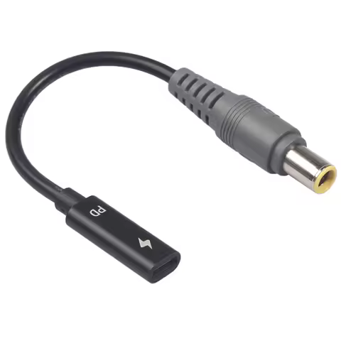 USB Type C Female PD Charging Cable Cord for Lenovo Thinkpad X61S R61 T410 T420S T400 T430 SL400 E42