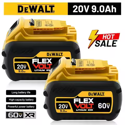 Original DEWALT Battery 60V 9.0AH, Rechargeable Lithium-ion Battery, DEWALT，DCB609，DCB118， Fast Char