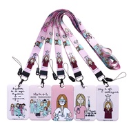 【CW】♠♧❣  Doctor Lanyard ID Card Holder Credential Holders Neck Straps Badge Keychains Accessories