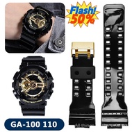 Silicone Strap for Casio G-Shock GA-100/110/140/200/400/700 800 GD-100/110/120 Men Replacement Black