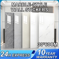 30x60cm wall sticker waterproof/wall sticker Marble Wall Tile Paper KitchenWall Sticker Wall Paper B