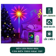 Decorative led fireworks lights, controlled fireworks flashing lights