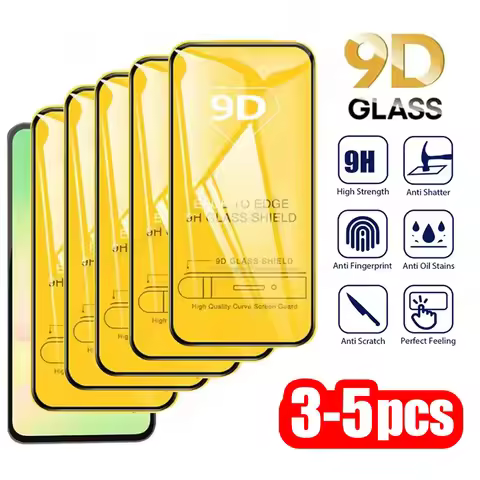3-5PCS Tempered Glass For Samsung S25 Ultra S24 Plus S23 S22 S21 S20 S10 Lite M62 M53 M44 M34 M31 M2
