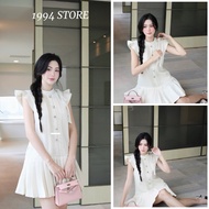 Fairy Tail White Pleated Dress – Elegant, Youthful & Cute - 1994 STORE