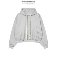 Jacket Cotton Hoodie with Stylish Strings 67PERCENT / 67% - ZIP UP HOODIE LARGE FIT