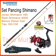 Set Pancing Shimano Dan Joran 180 Cm Bonus Tas Lengkap