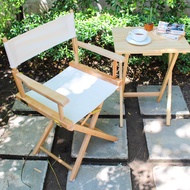 Director Chair 18" [ ไม้สีธรรมชาติ ] เก้าอี้ไดเร็คเตอร์ เก้าอี้ผู้กำกับ เก้าอี้ปิคนิค เก้าอี้แคมป์ปิ