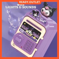 Money Saving Box ATM Machine Password Safe Box Unlock with Fingerprint Tabung Simpanan Music Coin Ba