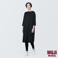 MUJI Ladies Double Knitted 3/4 Sleeve Dress