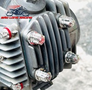 4 con Ốc Salaya Inox 304 7li BÍT Gắn Đầu Qui lát đầu Bò xe máy Wave Dream RS .