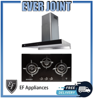 EF EFH 9733 WT VGB [86cm] Gas Hob + CK VISTA [90cm] Cooker Hood Bundle Deal!