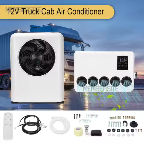12000 BTU 12V Split AC Truck Cab Air Conditioner For Semi Trucks Bus RV Caravan