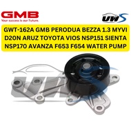 GWT-162A GMB PERODUA BEZZA 1.3 MYVI D20N ARUZ TOYOTA VIOS NSP151 SIENTA NSP170 AVANZA F653 F654 WATE