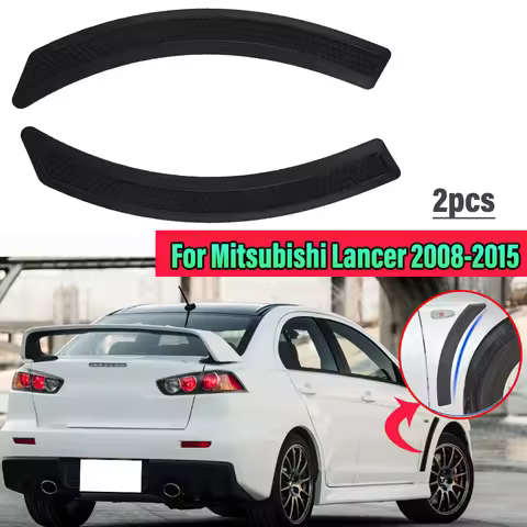 Car Accessories For Mitsubishi Lancer 2008-2015 EV EVO 10X Black Front Fender Side Vent Cover Trim D