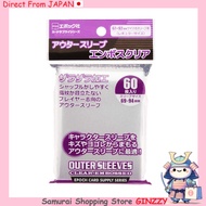 EPOCH Outer Sleeve Embossed Clear Regular Size 69×94mm 60 Pieces Japan Card