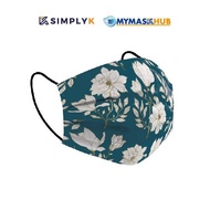 FACE MASK / 4 PLY MEDICAL FACE MASK Flower Mask Flower Face Mask by SimplyK Earloop &amp; Headloop