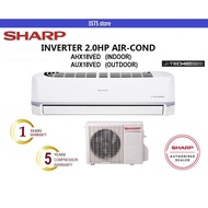 Sharp R32 J-Tech Inverter AHX18VED 2.0hp Inverter Split Air Conditioner R32 Aircond - 5 Star Energy Saving