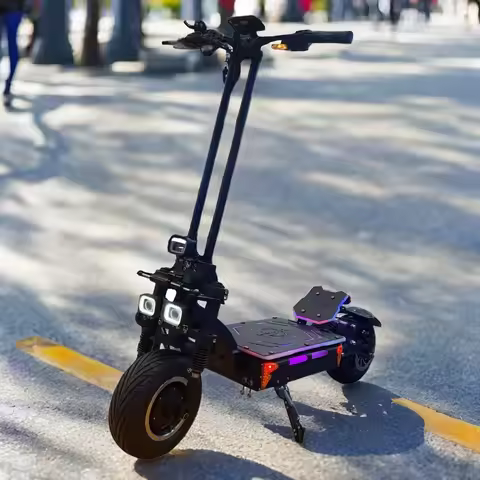 Fast Acceleration 120KM/H 75MPH Dual Motor 70MM Magnets Electric Scooter 72V 15000W Powerful 65A Con