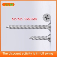 ((JLML) Stainless Steel Pointed Screw Extended Screw M5/M5.5/M6/M8 Woodworking Screw SUS304 Counters