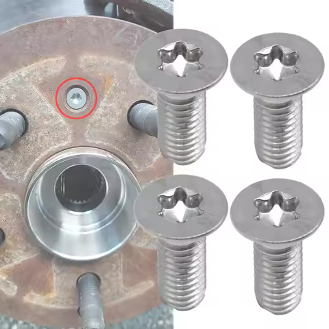 4X For Audi TT 8J 8N R8 Front Rear Brake Rotor Disc Retaining Screws Hex Socket Countersunk Bolt Sta