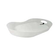 ดีเคดับบลิว DKW(Official) HH-730 ถาดเสิร์ฟอาหาร ถาดวางของ (มีหลายสี) Plastic Food Tray สีขาว