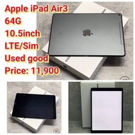 Apple iPad Air3 64G 10.5inch  LTE/Sim Used good Price: 11,900