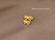 Charm Gelang Naga Polos / Merah / Ungu Emas Asli 24 karat Hongkong 999% - 24 Carat Pure Gold Dragon / Pixiu Charm Bracelet Jewellery