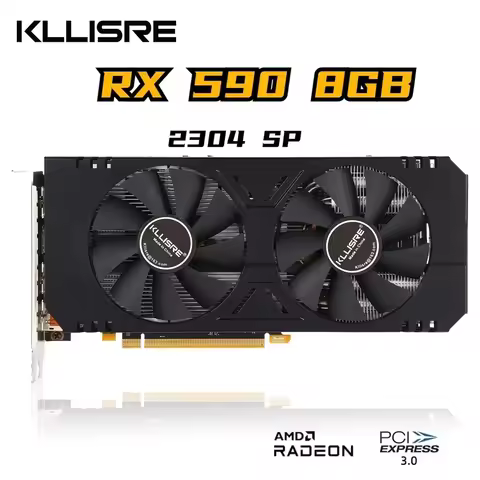 RX 580 8GB 590 8GB Graphics Cards AMD GDDR5 GPU Video Card 256Bit 2048SP 2304SP Computer VGA RX580 R