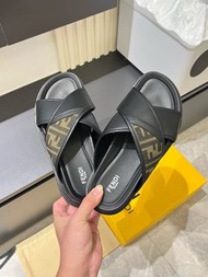 FENDI 芬迪 經典老花 男款 時尚涼拖鞋 款式0113