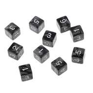 [whfashionkk] 10pcs Multi Sided  D&D RPG Roleplay Party Game D6 D10 D12 D20 Dices Toys