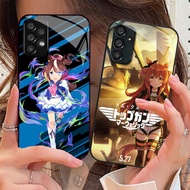 Uma Musume Cinderella Gray 02 Tempered Glass Phone Case For Samsung Galaxy A16 A15 A25 A35 A55 A53 A
